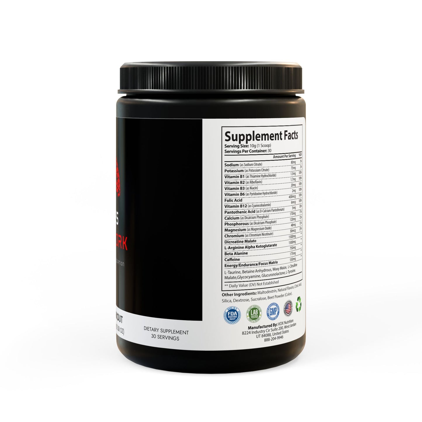 OPES Pre-Workout Supplement, Watermelon (300g, 10.58oz)